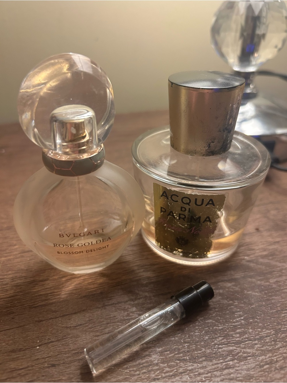 Bulgari Rose Goldea Blossom Delight Bottle - Clear and Gold